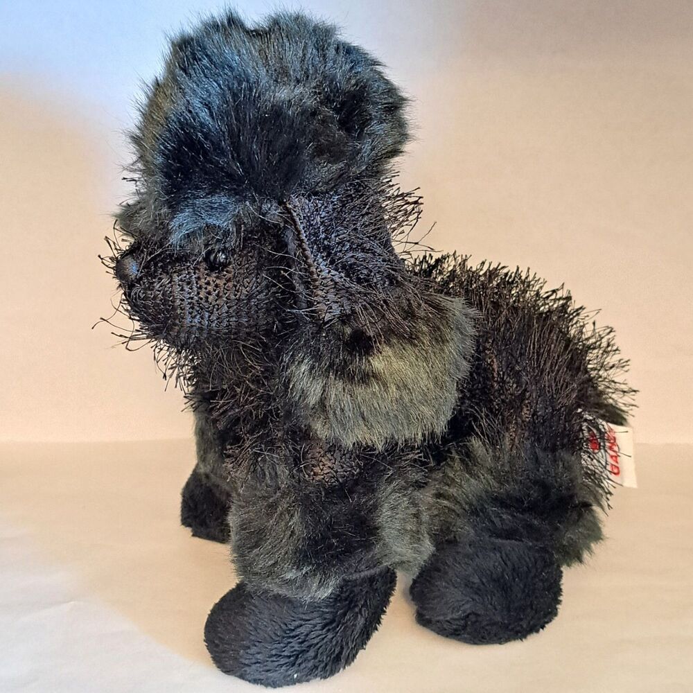 GANZ Webkinz Black Poodle Dog Bean Bag Plush Stuffed Animal 8”